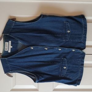EUC Columbia Denim Vest Size LG